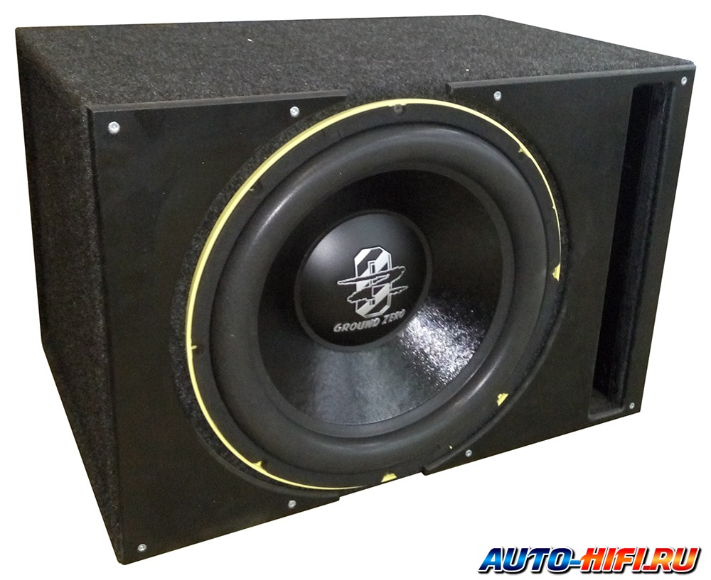 Сабвуфер в корпусе с фазоинвертером Ground Zero GZRW 38SPL vented box Сабвуфер в корпусе с фазоинвертером Ground Zero GZRW 38SPL vented box
